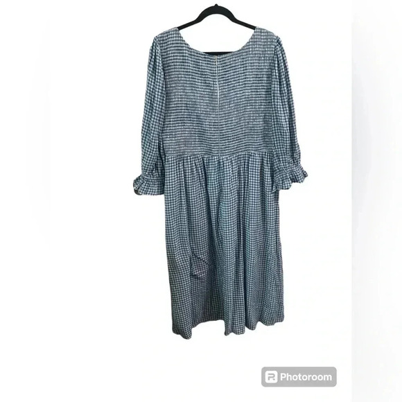 Jessa Kae x Leah Ryder Blue Gingham Dress 1x - Picture 4 of 7